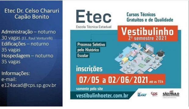 ELETRÔNICA ETEC 2021 → Unidades, Vagas e Inscrições Curso Técnico